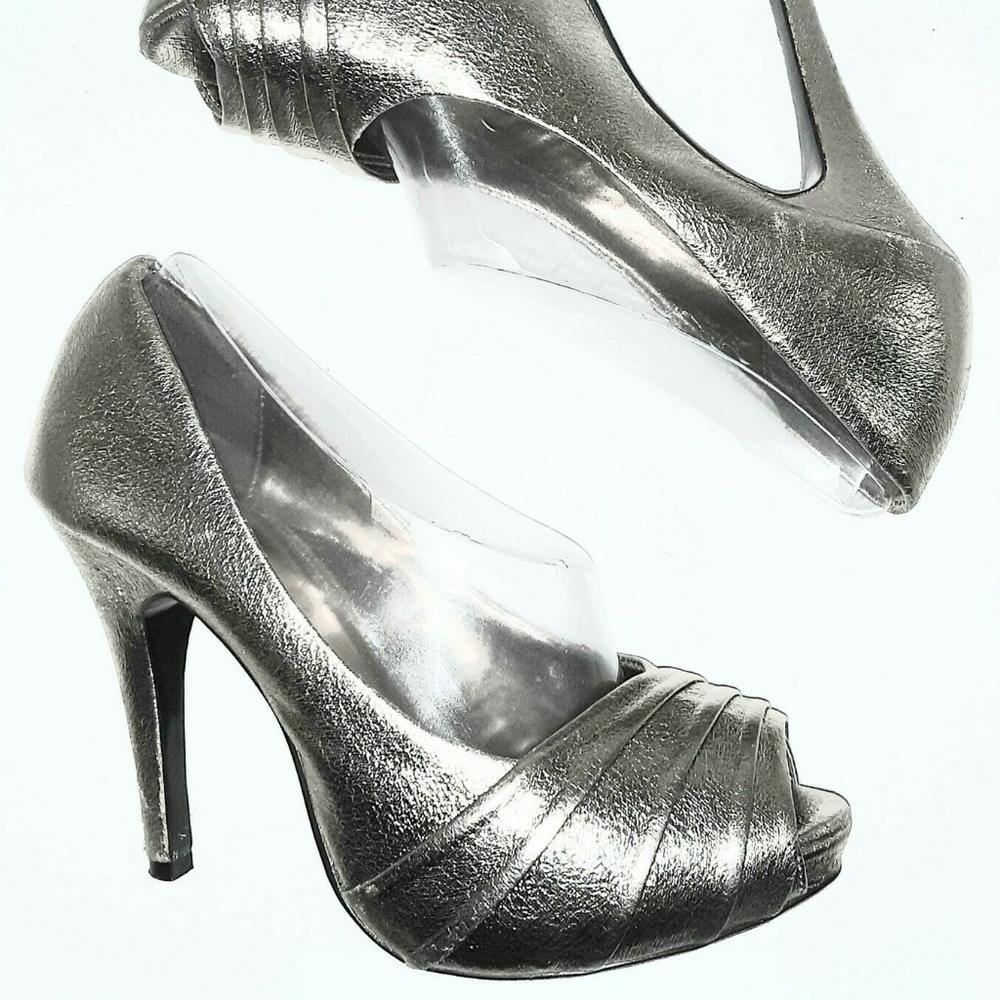 Kelly Katie 7.5 Platform Pumps Stiletto Peep Toe